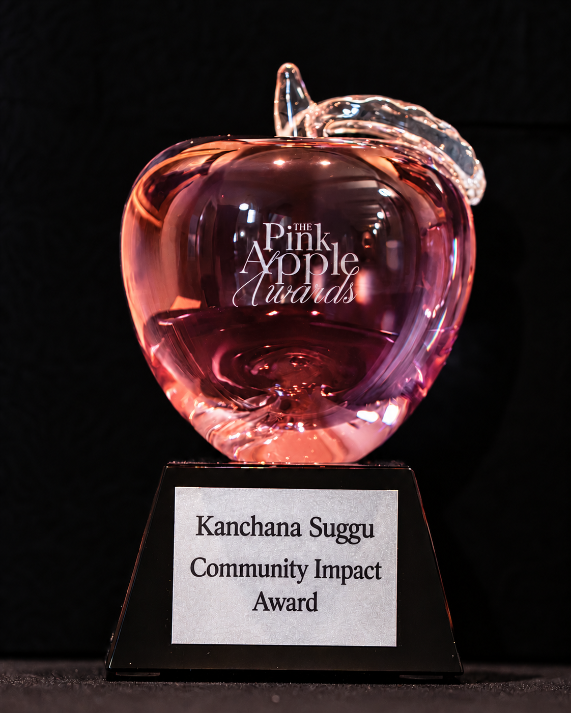 Kanchana Suggu Community Impact Pink Apple Award